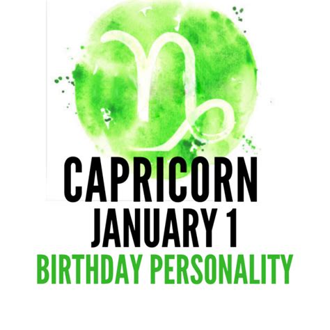 January 1 Zodiac Birthday Personality | astroligion.com