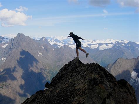 Balancing On The Brink Eagle Peak Summit Chugach Mount Flickr