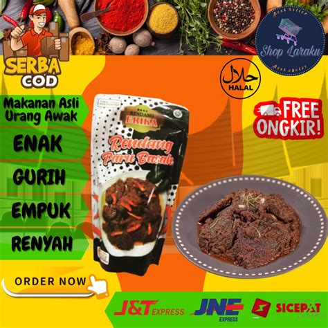 Jual Rendang Paru Sapi Basah Erika Masakan Khas Minang Asli Payakumbuh