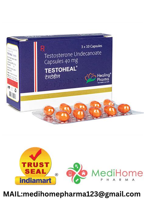 Testoheal Testosterone 40mg Capsule At Rs 5010 Box In Surat ID