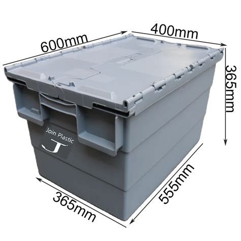 Qusheng 35kgs Moving Plastic Heavy Duty Storage Bin 50l Stackable