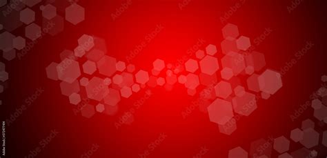 Abstract red background with gradient and hexagons Stock Illustration ...