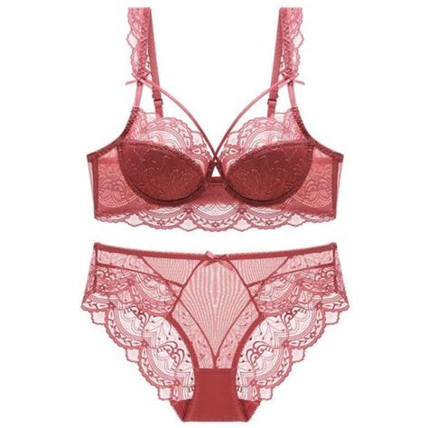 Femme Ensemble De Soutien Gorge à Armatures Push Up Léger Sous Vêtement