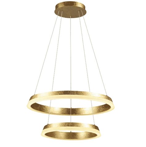 lampa wisząca led złota ring koło GOLDEN II P8513 2L