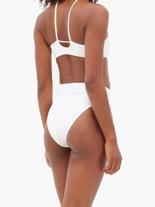 JADE SWIM Incline Bikini Briefs White ShopStyle