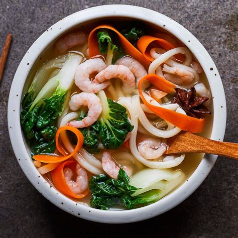 Soupe Asiatique Aux Nouilles Udon Et Aux Crevettes Nordiques Recipe Cart