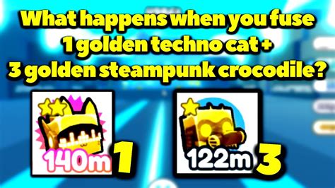 What Happens When You Fuse 1 Golden Techno Cat And 3 Golden Steampunk