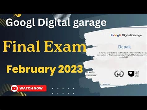 Google Digital Garage Final Exam Question Answer February Youtube