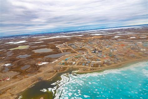 Premium Photo Cambridge Bay Aerial View In Spring