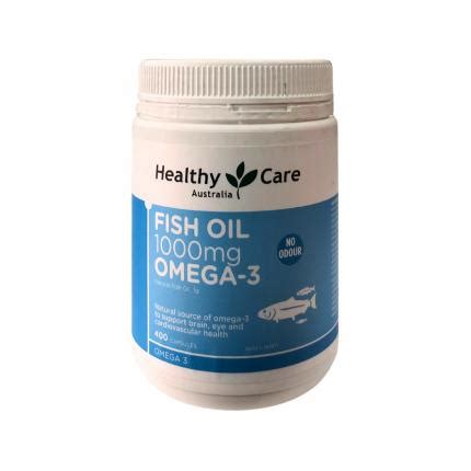 Healthy Care Fish Oil 1000mg Omega 3 Dầu cá Omega 3 Úc lọ 400 viên