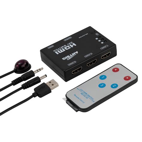 HDMI Switch 3 Way 4K With Remote