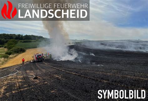 Fl Chenbrand Gro Feuerwehr Landscheid