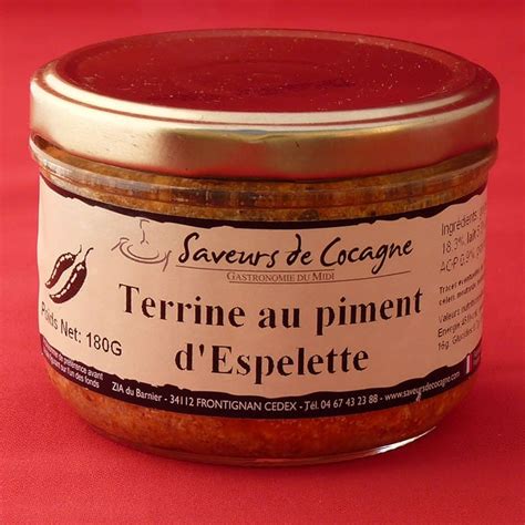 Terrine Au Piment D Espelette 180g