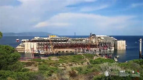 Costa Concordia Il Timelapse Della Rimozione Del Relitto Video