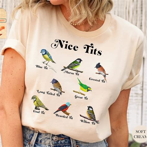 Nice Tits Bird Tshirt Etsy