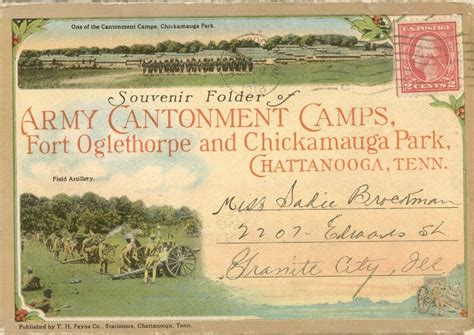 Army Cantonment Camps Wwi Era Postcard Book From Fort Ogle Flickr