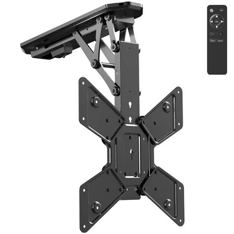 Electric Motorized Flip Down Pitched Roof Ceiling Tv Mount For 32 To