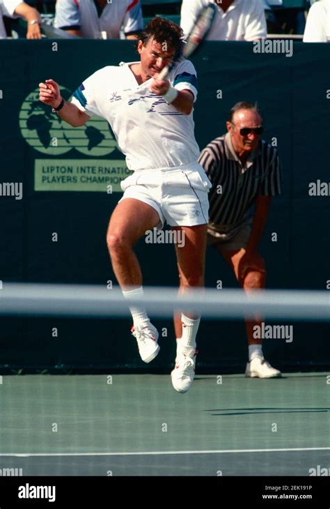 American Tennis Player Jimmy Connors 1990s Stock Photo Alamy