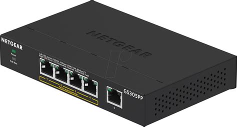 NETGEAR GS305PP Prze Cznik 5 Portowy Gigabit Ethernet PoE W