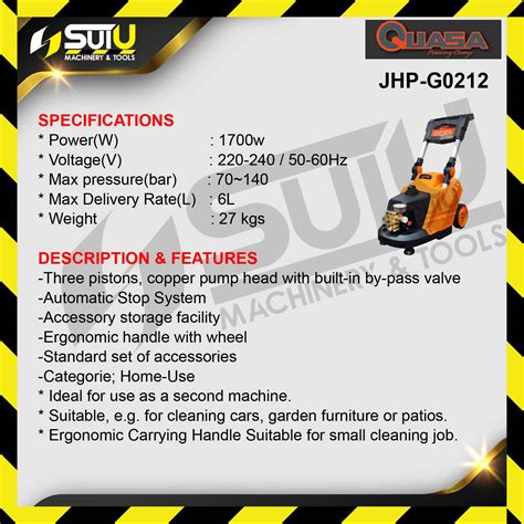 Quasa Jhp G L Bar High Pressure Cleaner W Induction Motor