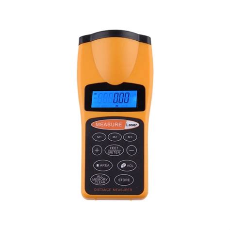 WHDZ Handheld Ultrasonic Tape Measure Distance Meter Laser Pointer