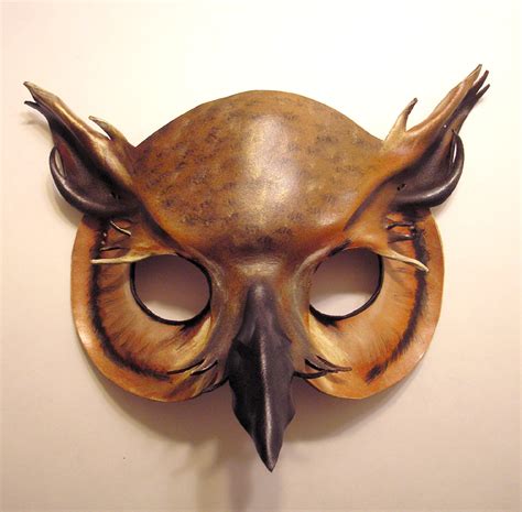 Leather Horned Owl Mask By Teonova On Deviantart