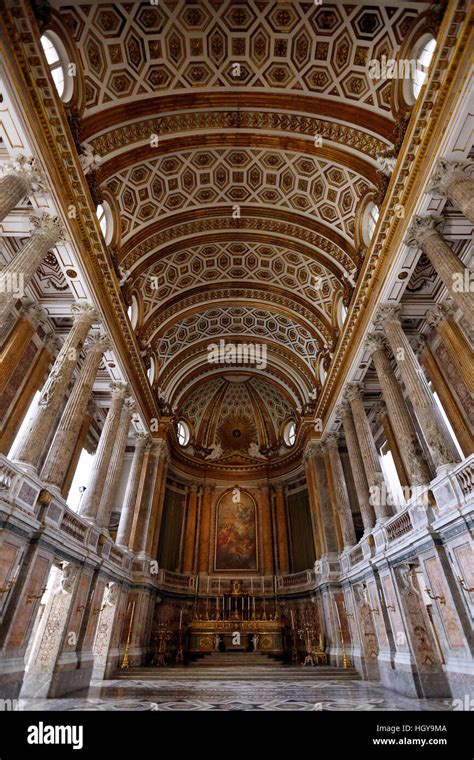 Caserta Italy July 29th 2016 The Palatine Chapel In Royal Palace