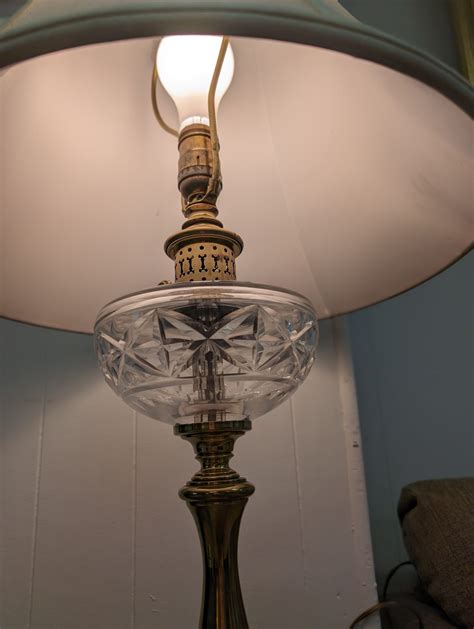 Cut Glass Brass Lamp Roth Brader Furniture