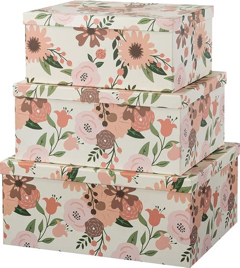 Amazon Soul Lane Peach Blossoms Keepsake Boxes With Lids Set Of