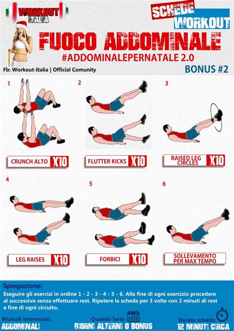 Addominale Per Natale Sessione 2 Workout Italia