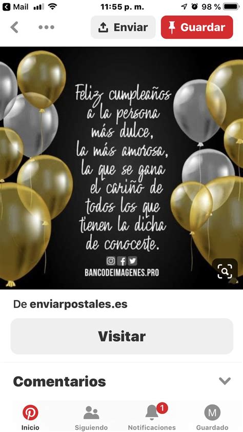 Pin de KAREN en Guardado rápido Frases felicitacion cumpleaños