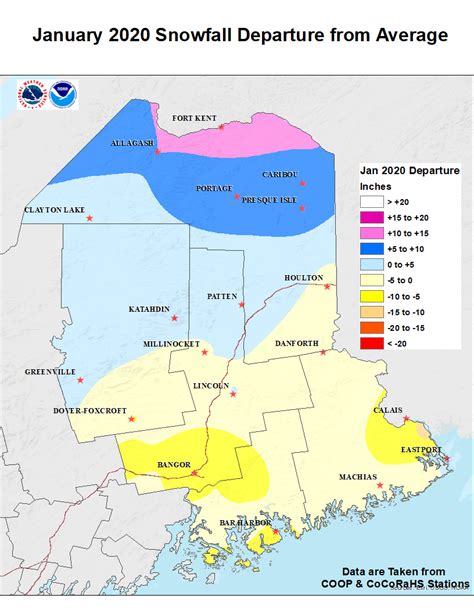 Monthly and Seasonal Snow Maps