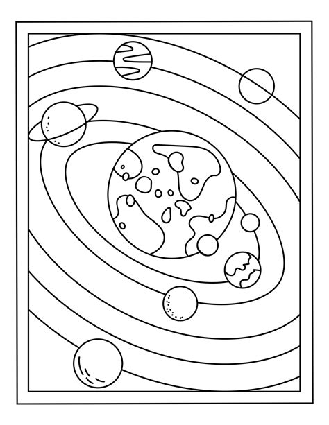 16 Printable Solar System Coloring Pages - Etsy