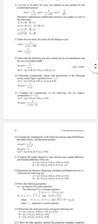 Answered Let Sets A B And C Be Fuzzy Sets Defined On Real