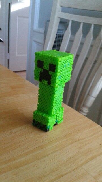 3D Perler Bead Minecraft Creeper