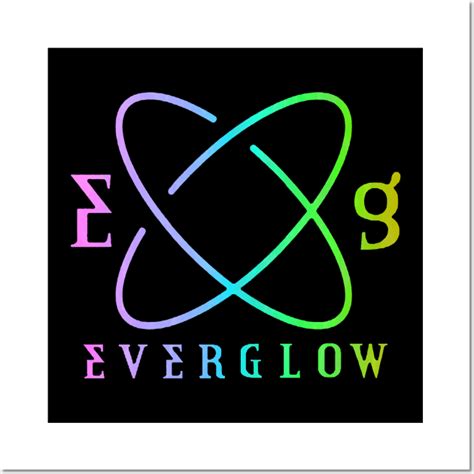 Everglow Logo New Rainbow Everglow Posters And Art Prints Teepublic