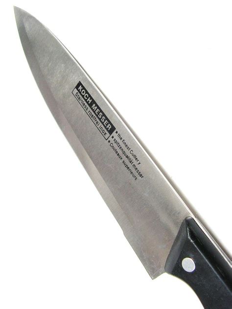 Koch Messer Stainless Rostfrei Inox 8 Chefs Knife And Sharpener New Out