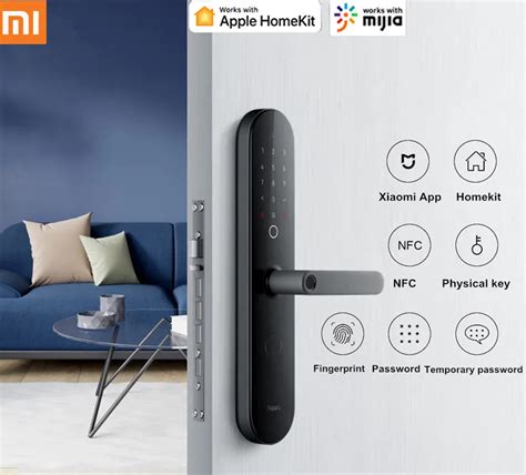 Newest Aqara N100 Smart Door Lock Fingerprint Bluetooth Password Nfc Unlock Works With Mijia