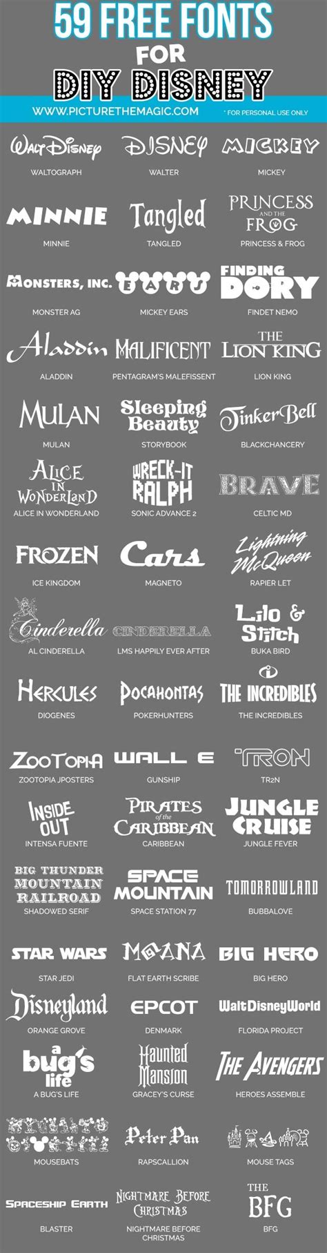 Disney Font Stencils Printable