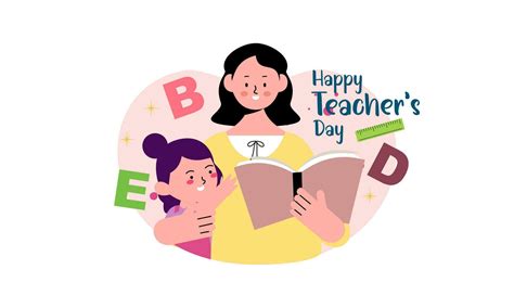 Happy teacher day illustration vector 25418186 Vector Art at Vecteezy