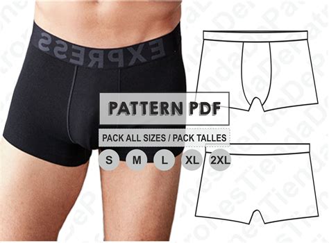 PATTERN Boxer Briefs For Mens Sewing Pattern Digital Etsy