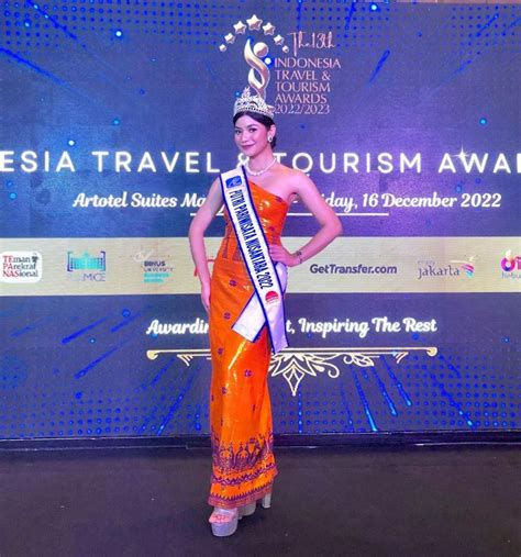 Potret Celia Ivanca The Miss Globe Indonesia