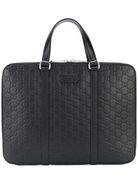 Gucci Signature Laptop Bag In Black For Men Lyst