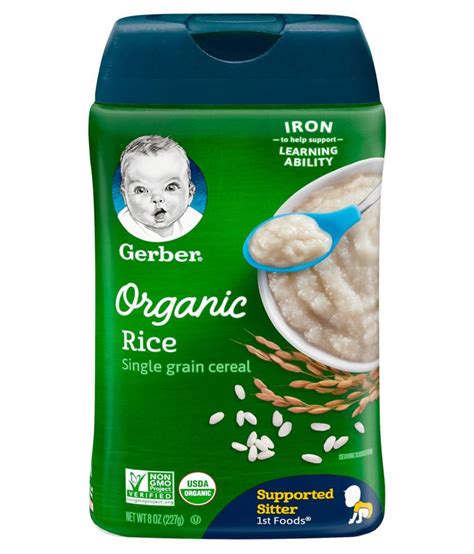 Gerber Rice Infant Cereal for 6 Months + ( 454 gm ) Pack of 2: Buy ...