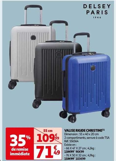 Promo Valise Rigide Christine Chez Auchan ICatalogue Fr