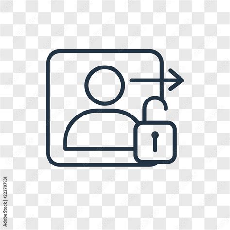 login icons isolated  transparent background modern  editable
