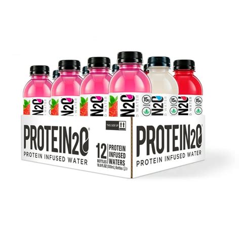 Protein2o 15g Whey Protein Infused Water Variety Pack 169 Oz Bottle 12 Count