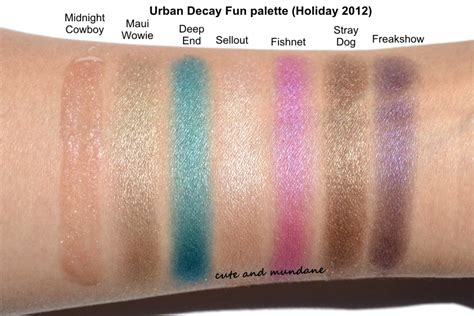 Cute and Mundane: Urban Decay Fun eyeshadow palette review + swatches