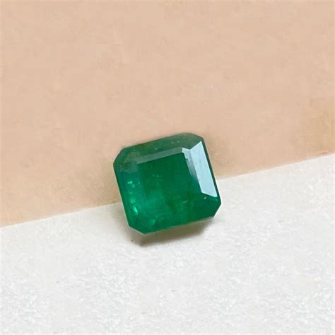 1 70 Cts Natural Emerald Certified 7 6x7 3 Zambia Emerald Octagon