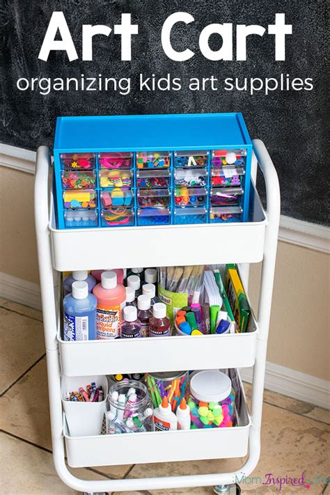 Art Supplies Storage Cart / Boby Rolling Art Taboret And Supply Storage ...